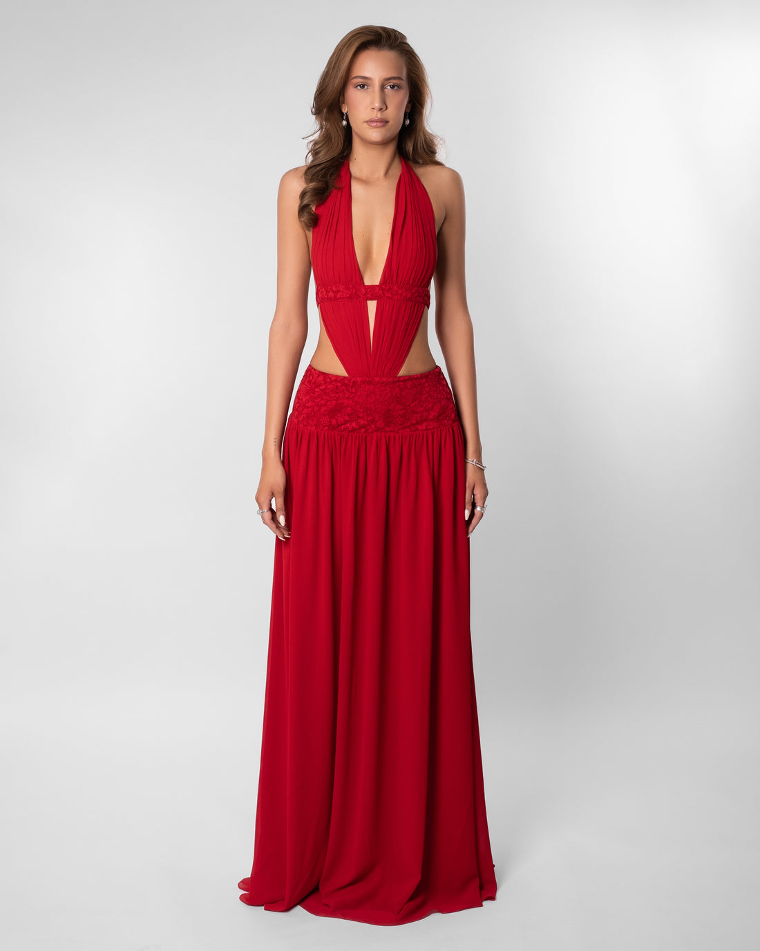 Hazel Brown Casual Leather Blazer